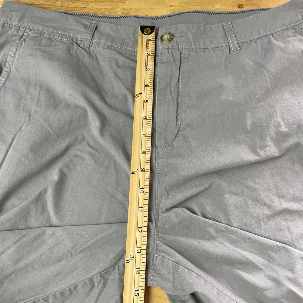 Johnnie-O West Coast Prep Shorts Mens 40 100% Cotton Cloud Break Gray 10